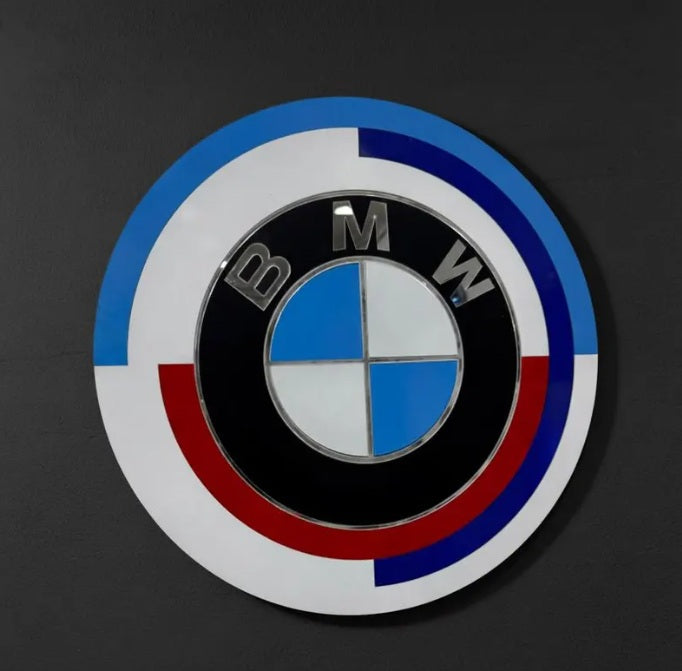 BMW M Logo Wandschild für die Garage Deko Wandkunst