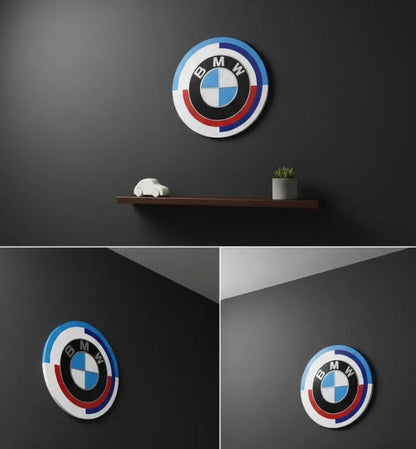 BMW M Logo Wandschild für die Garage Deko Wandkunst